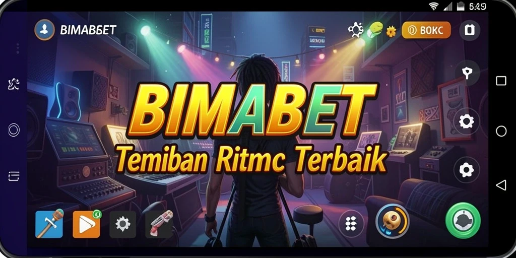 Tampilan menarik dari gameplay BIMABET dengan musik yang seru.