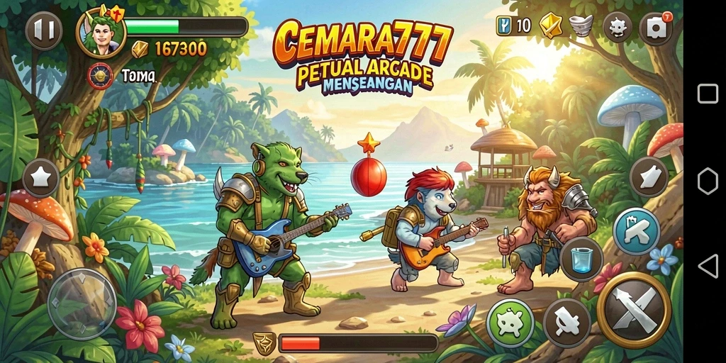 Tampilan gameplay CEMARA777 yang menarik dan dinamis.
