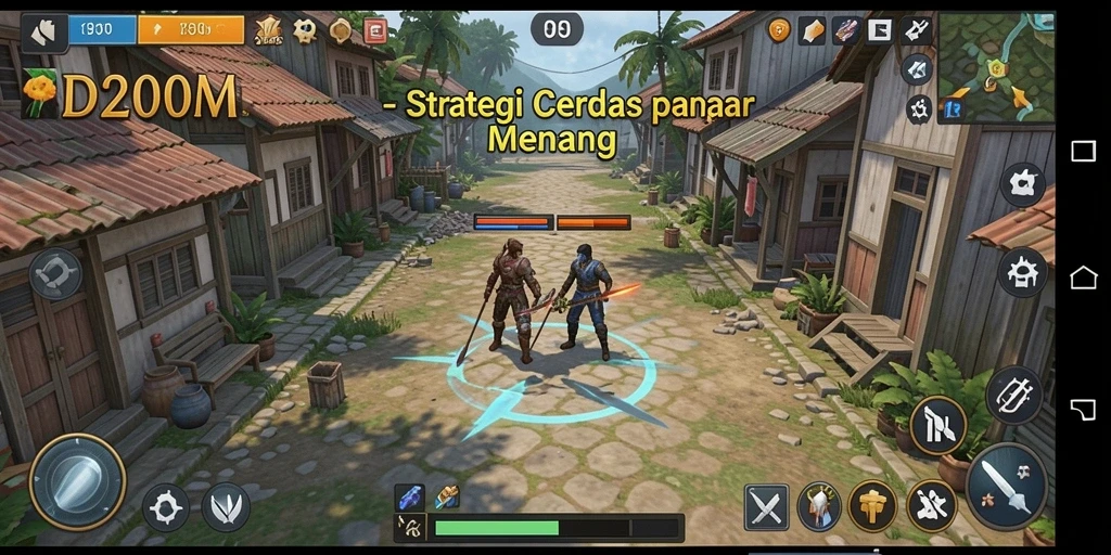 Tampilan gameplay D200M yang seru dan strategis.