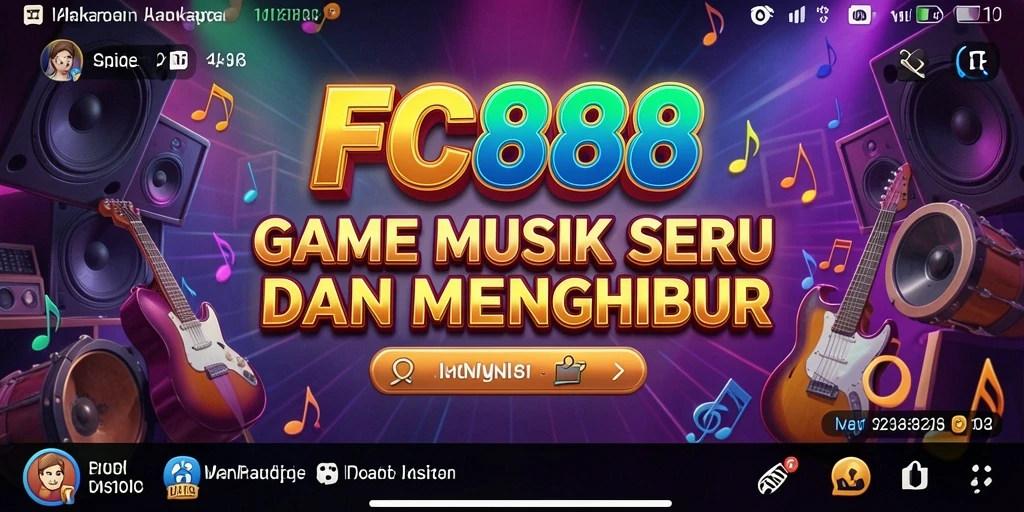 Tampilan gameplay FC888 yang seru dan interaktif di genre musik.