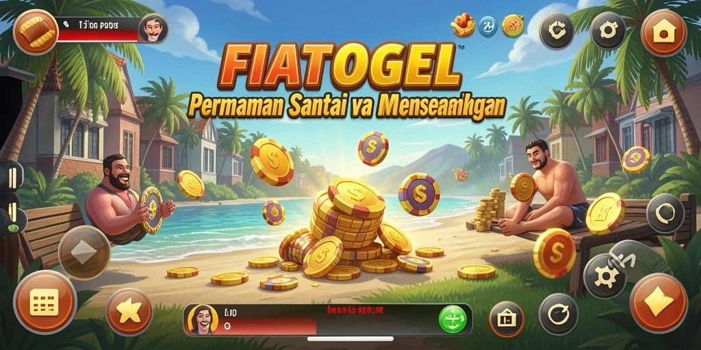 Tangkapan layar gameplay FIATOGEL menampilkan suasana permainan yang menyenangkan dan santai.
