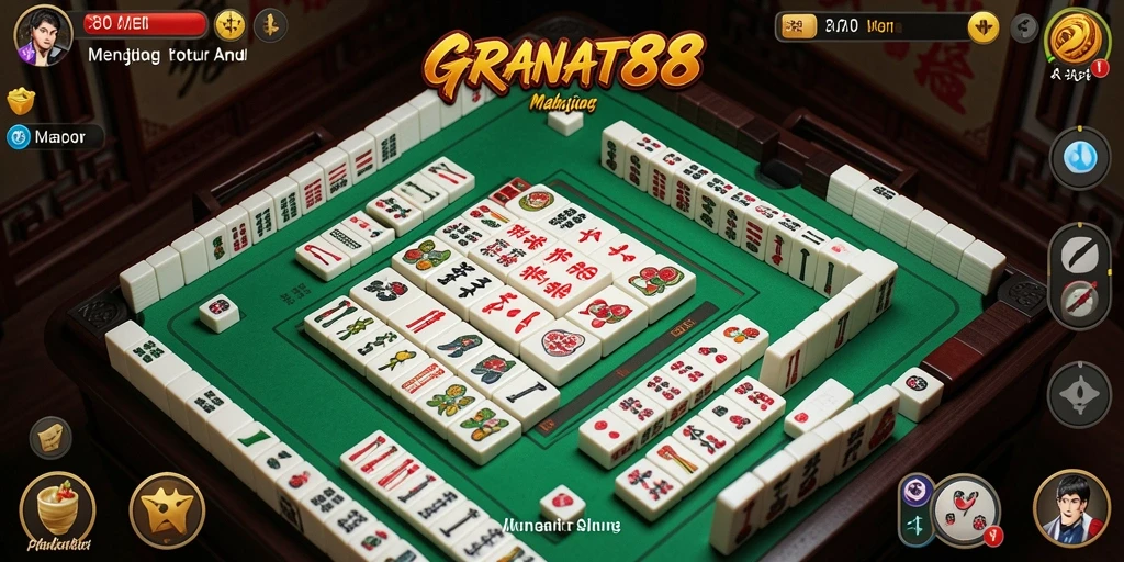 Screenshot utama GRANAT88 menampilkan gameplay Mahjong yang seru.