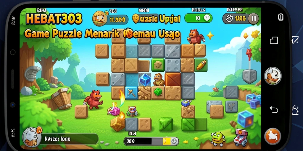 Screenshot gameplay HEBAT303 menampilkan tantangan puzzle yang menarik.