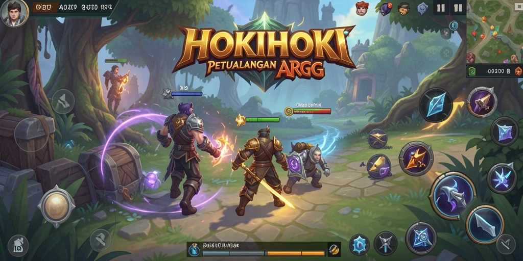 Screenshot HOKIHOKI menampilkan aksi seru dan grafis memukau dalam game ARPG.