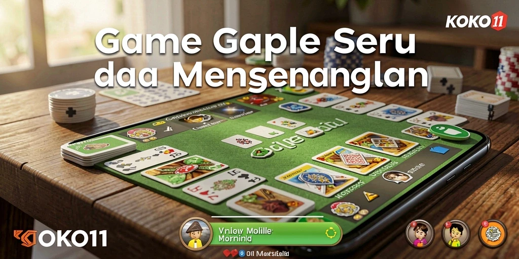 Screenshot gameplay KOKO11 menampilkan pengalaman Gaple yang seru.