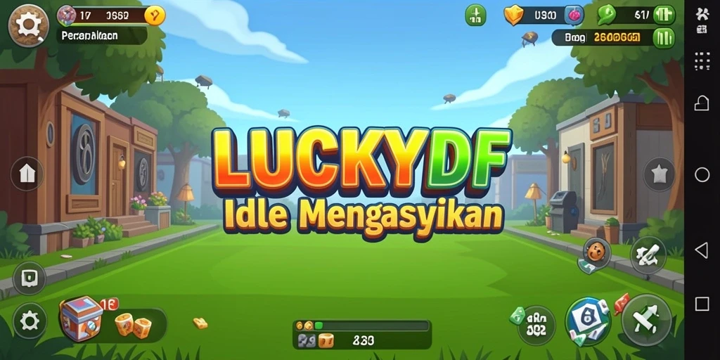 Tampilan utama gameplay LUCKYDF yang mendebarkan.