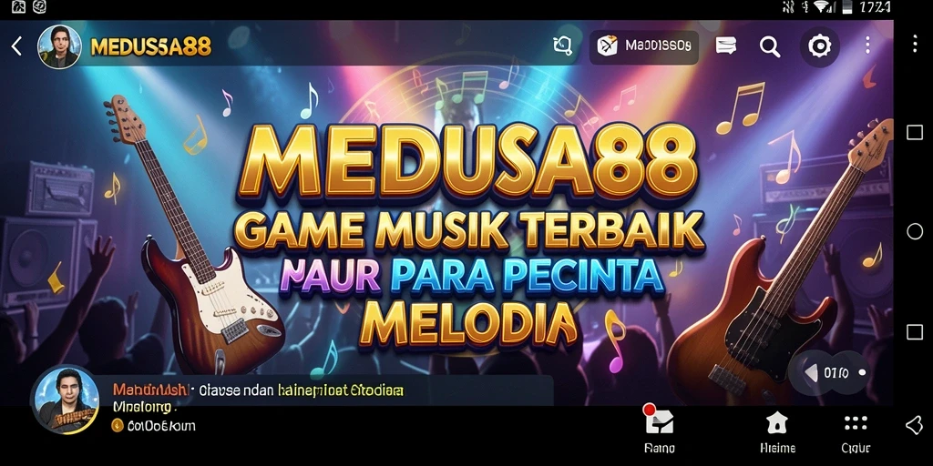 Tampilan dinamis dari permainan musik MEDUSA88 yang mengasyikkan.