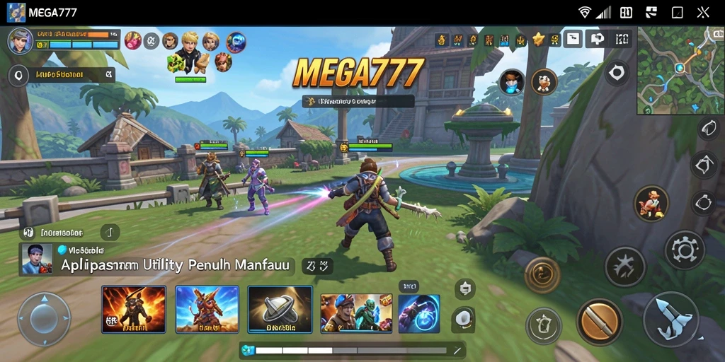 Screenshot MEGA777 yang menampilkan antarmuka optimasi Utility.