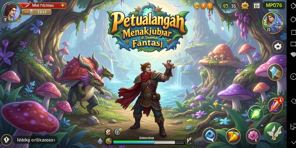 Screenshot MPO76 menampilkan pemain yang beraksi dalam dunia petualangan yang luas.