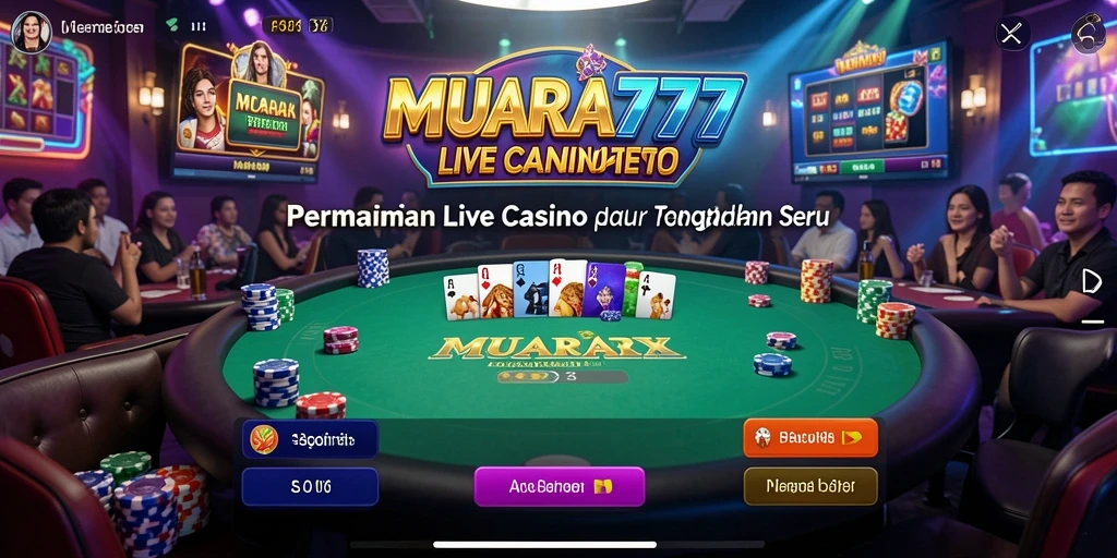 Tampilan menarik dari gameplay MUARA777 dengan dealer langsung.