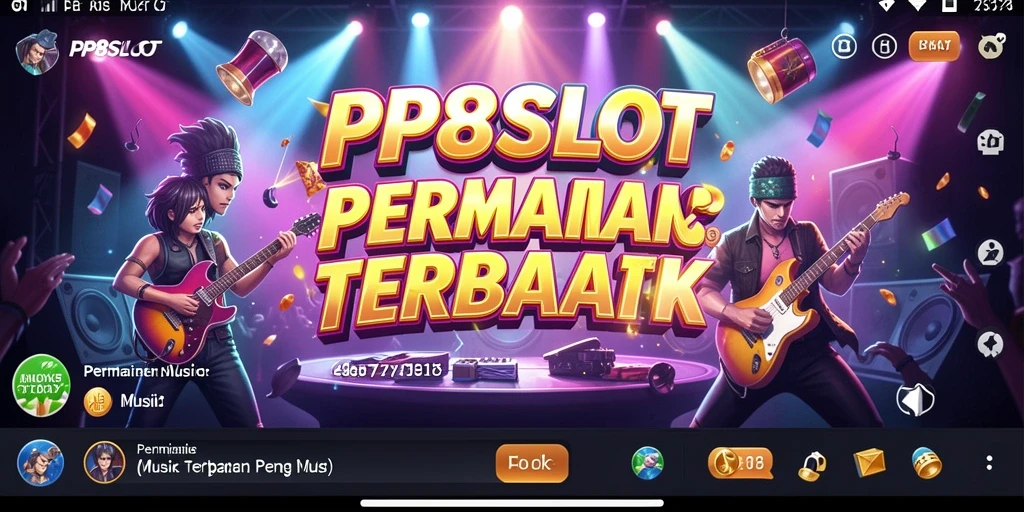Screenshot PP8SLOT menunjukkan pengguna bersenang-senang bermain musik.