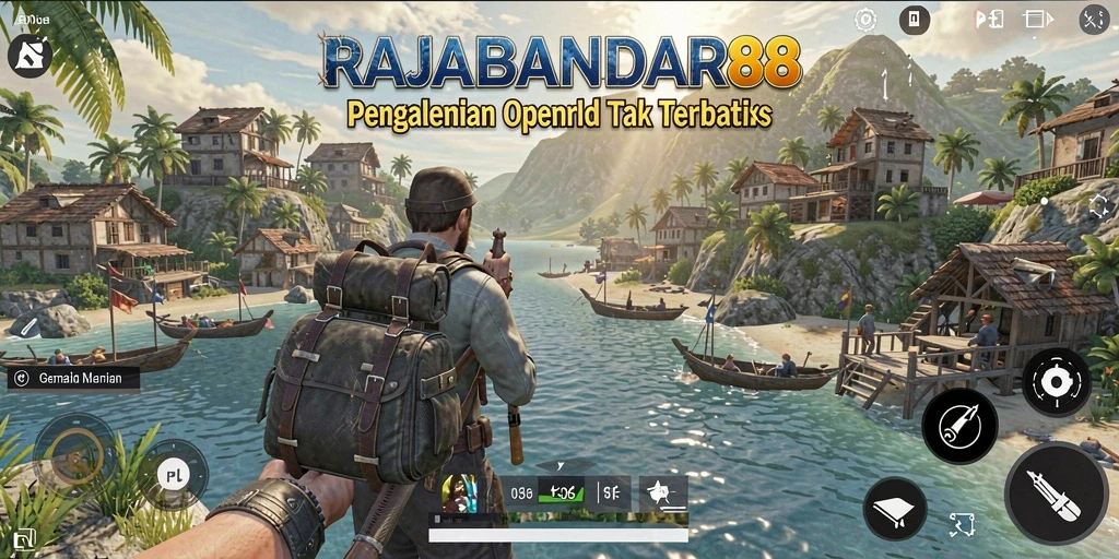 Tampilan gameplay menarik dari RAJABANDAR88 dalam dunia Open World.