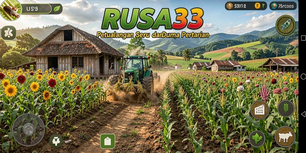Tampilan gameplay RUSA33 yang menarik dan mendebarkan saat bertani.