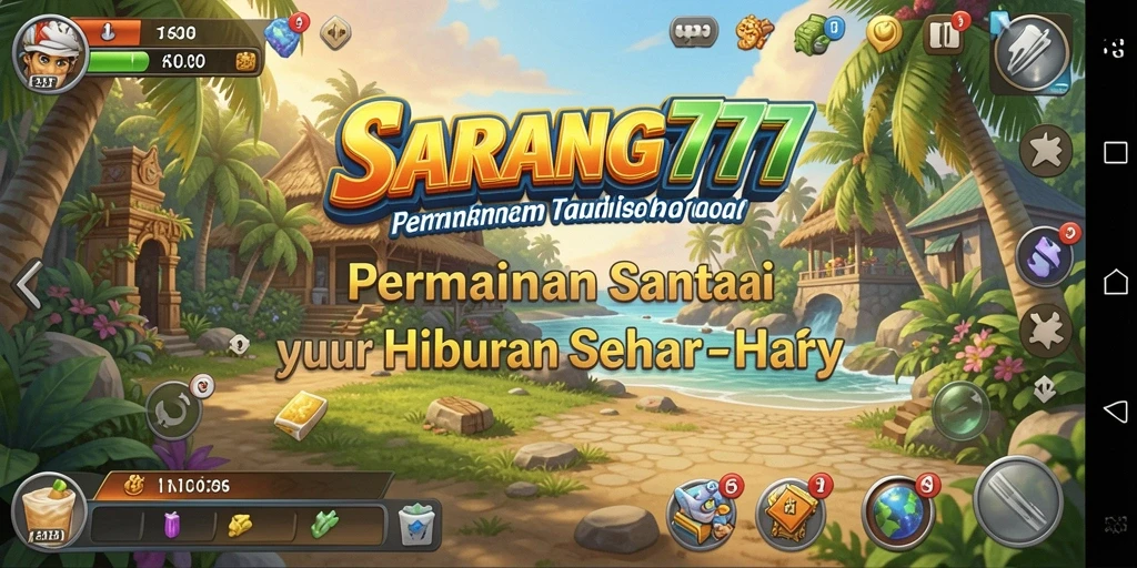 Tampilan gameplay SARANG777 yang menyenangkan dan penuh warna.