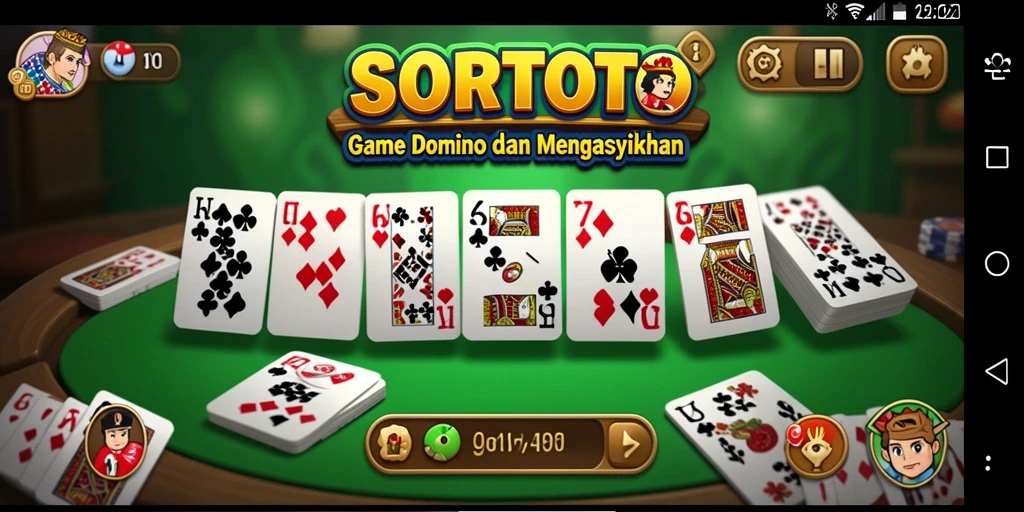 Tampilan gameplay SORTOTO yang seru dan interaktif.