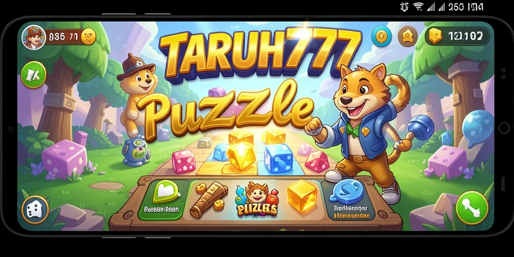 Gambaran gameplay seru dalam game Puzzle TARUH777.