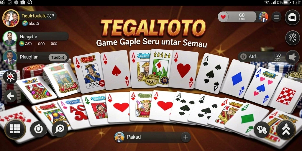 Screenshot gameplay TEGALTOTO yang menampilkan kecerdasan strategi dalam Gaple.