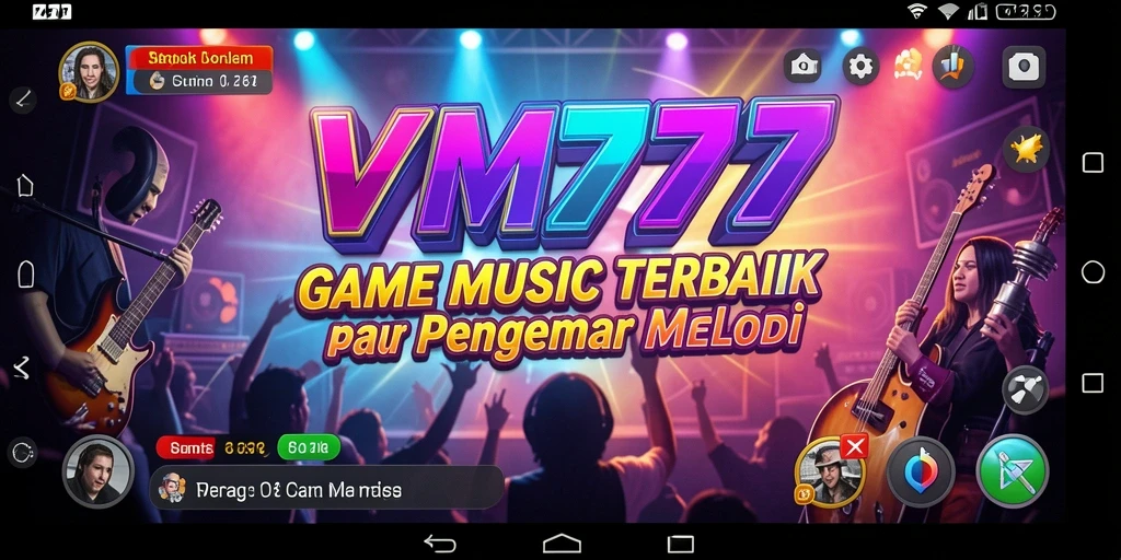 Screenshot gameplay VM777 menampilkan keseruan permainan musik.
