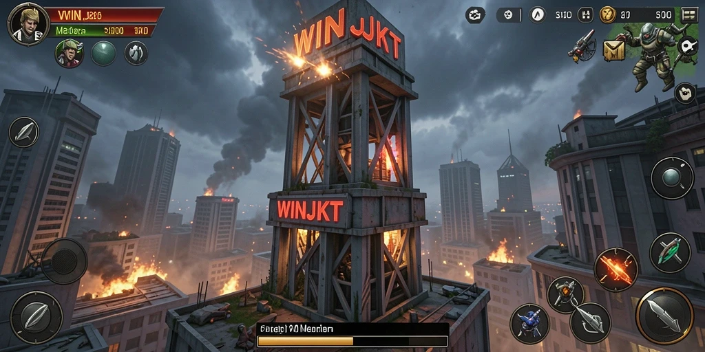 Gambaran gameplay menarik dari Tower Defense di WINJKT.